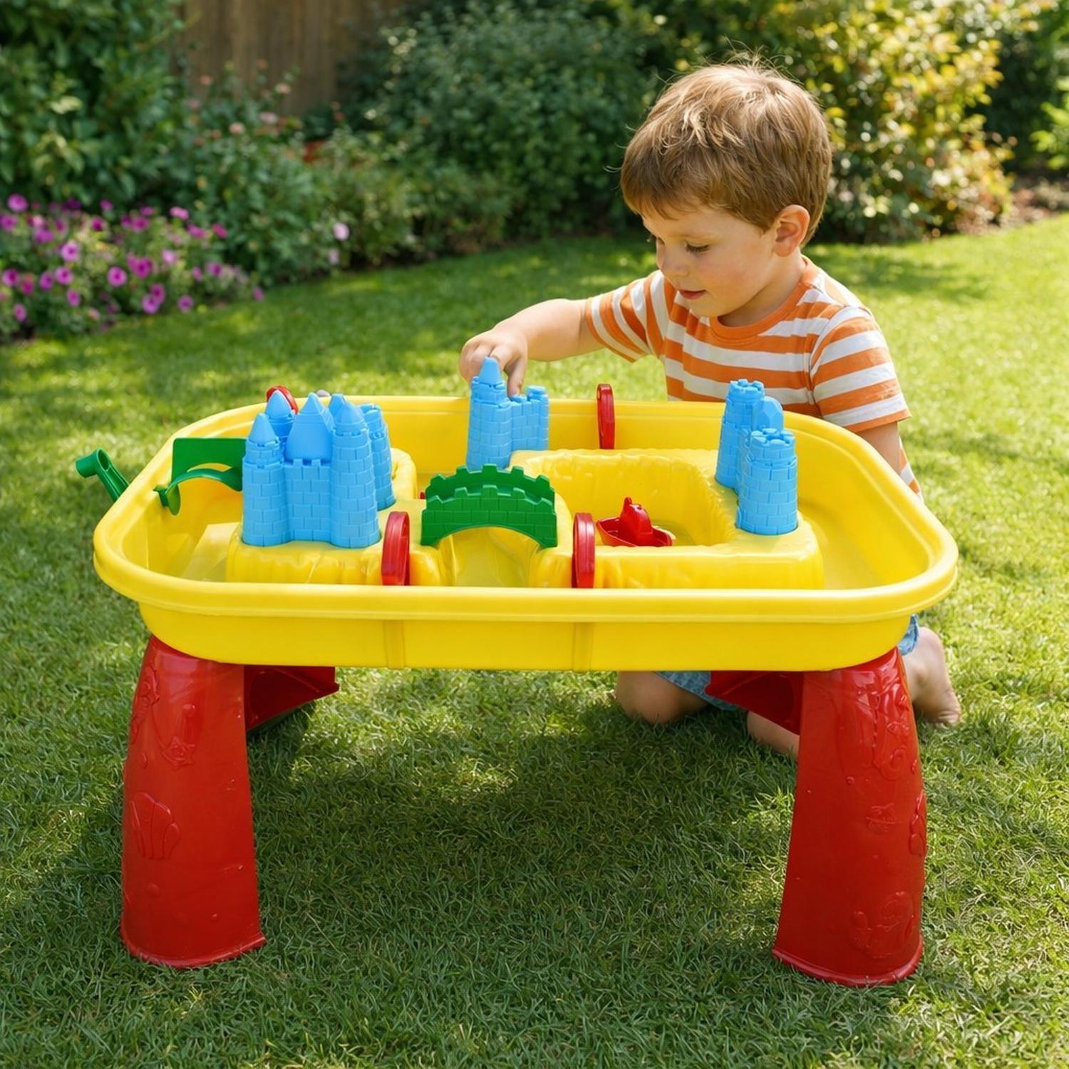 Mesa de Juegos Agua y Arena 38 x 58 x 38 cm + 9 accesorios-5