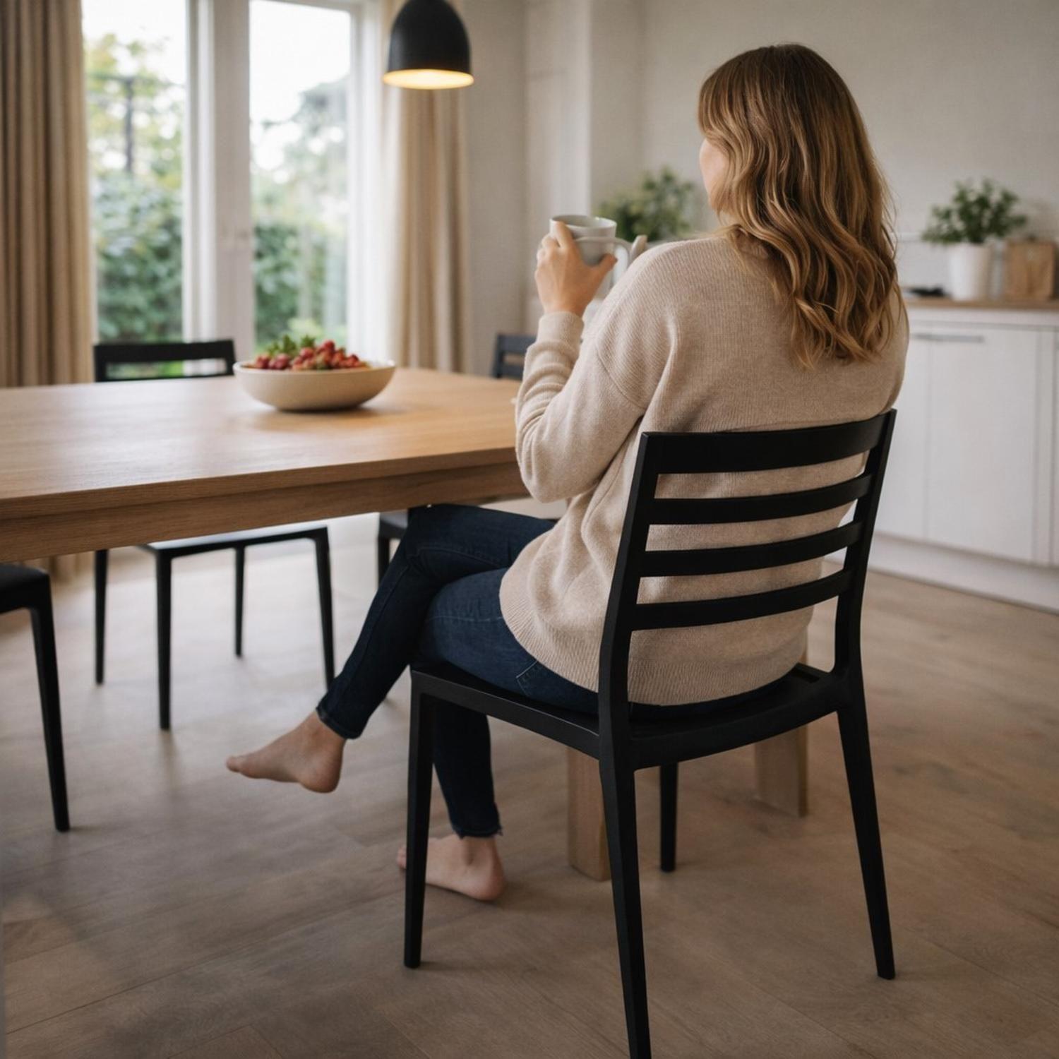 Silla Plástico Apilable Deco Nybro Negra Escandinavia-4