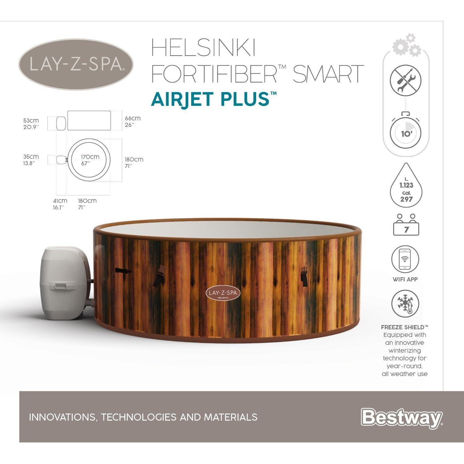 Hot Tub Spa Jacuzzi Inflable Helsinki 7 Personas Bestway-4