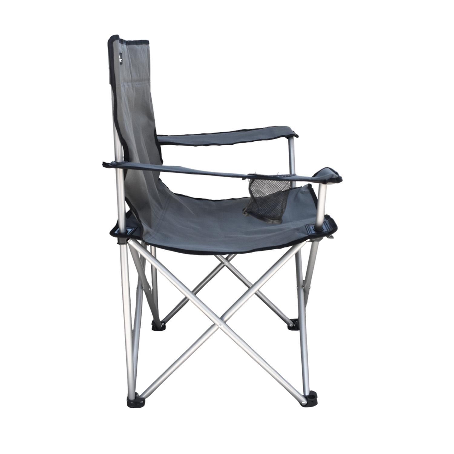 Silla Plegable Camping Kenai Apoyabrazos Gris Natgeo-4
