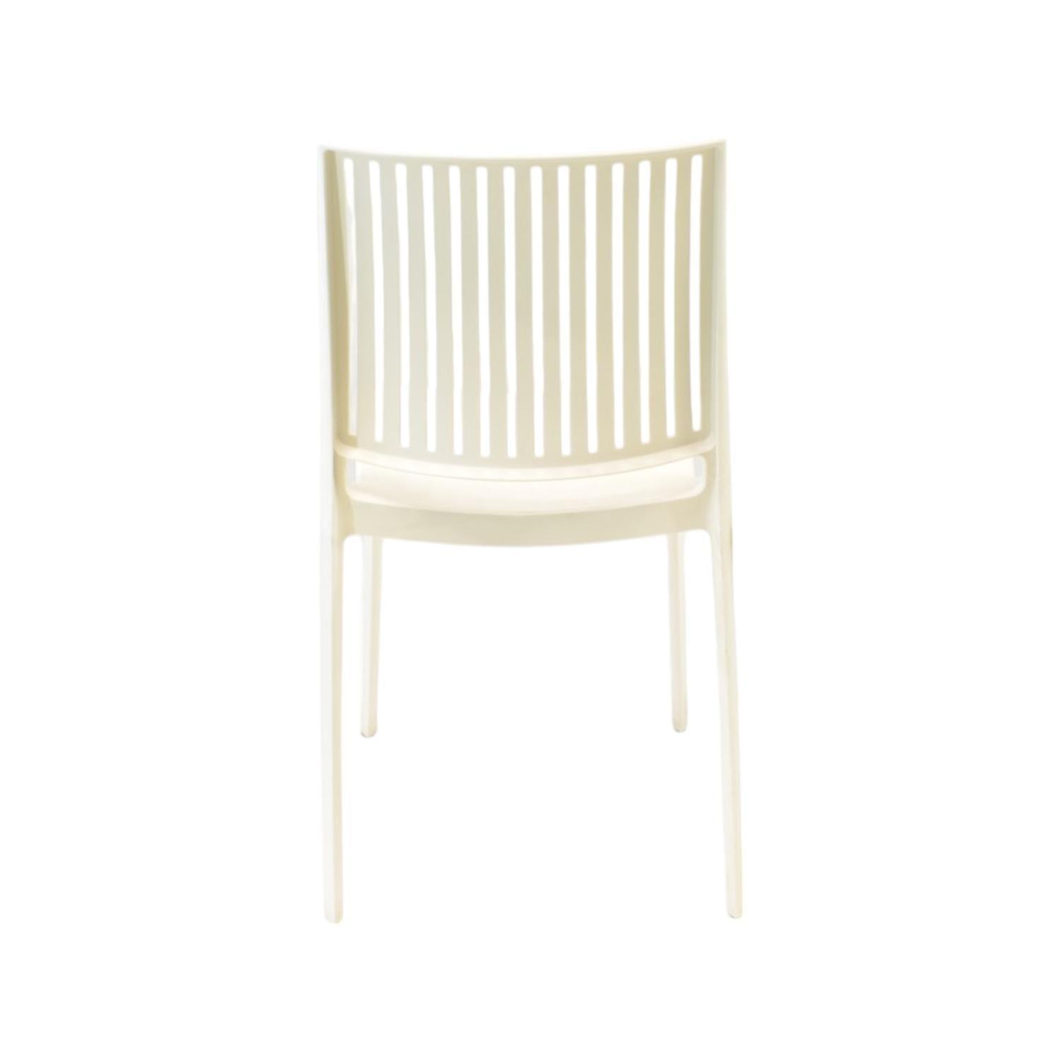 Silla Plástico Apilable Deco Noruega Blanca Escandinavia-3