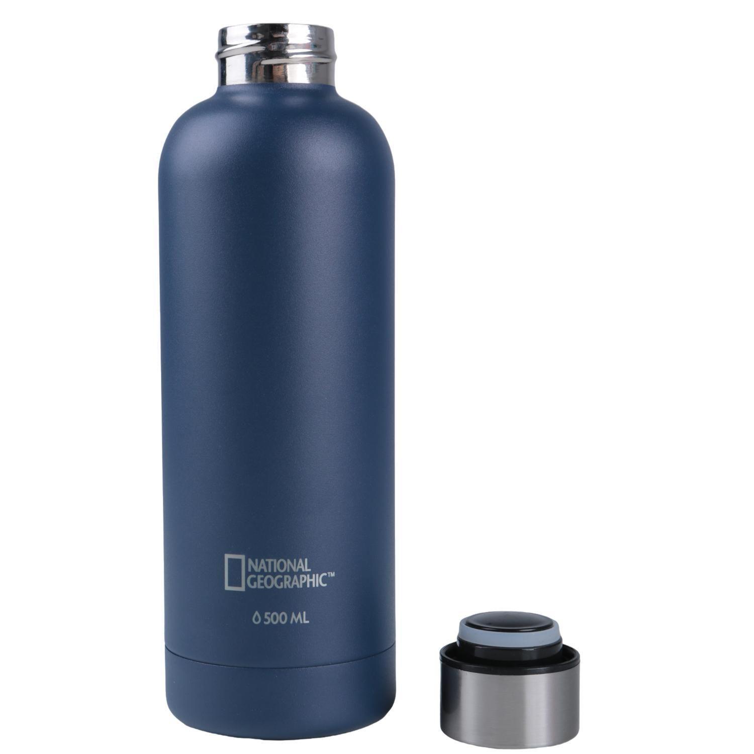 Botella Metálica Térmica Boca Angosta 500ml Azul-2