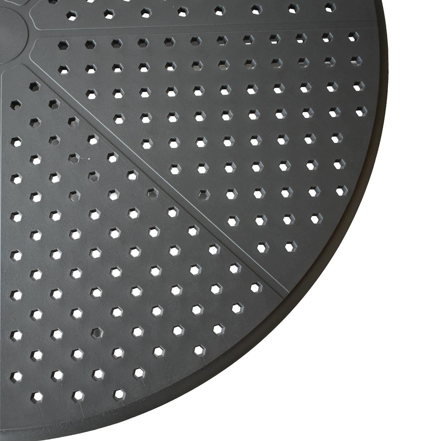 Mesa Cocina Terraza Jardín Redonda Rostad 77x60x60cm Gris-2