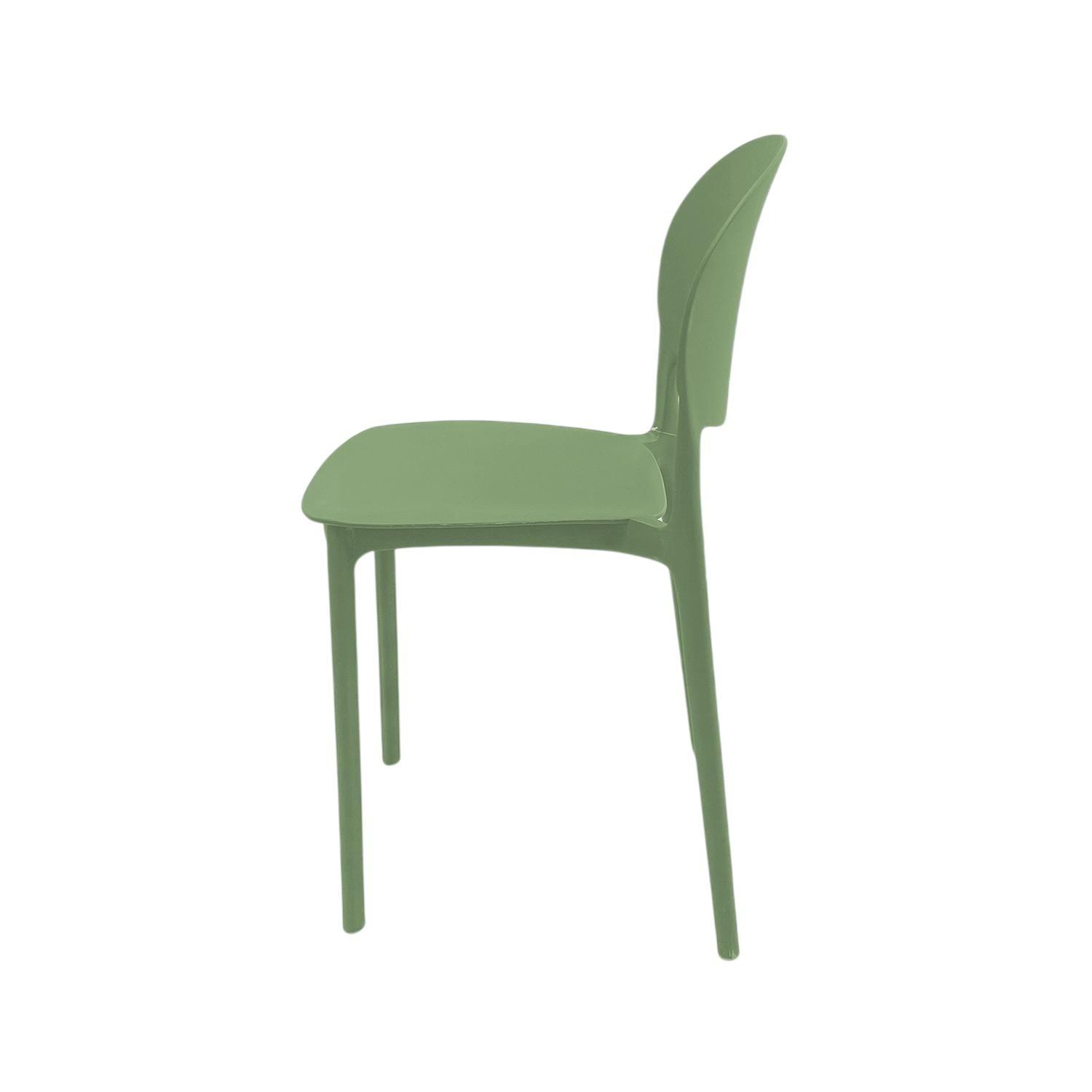 Silla Plástico Apilable Deco Sevilla Verde Escandinavia-3