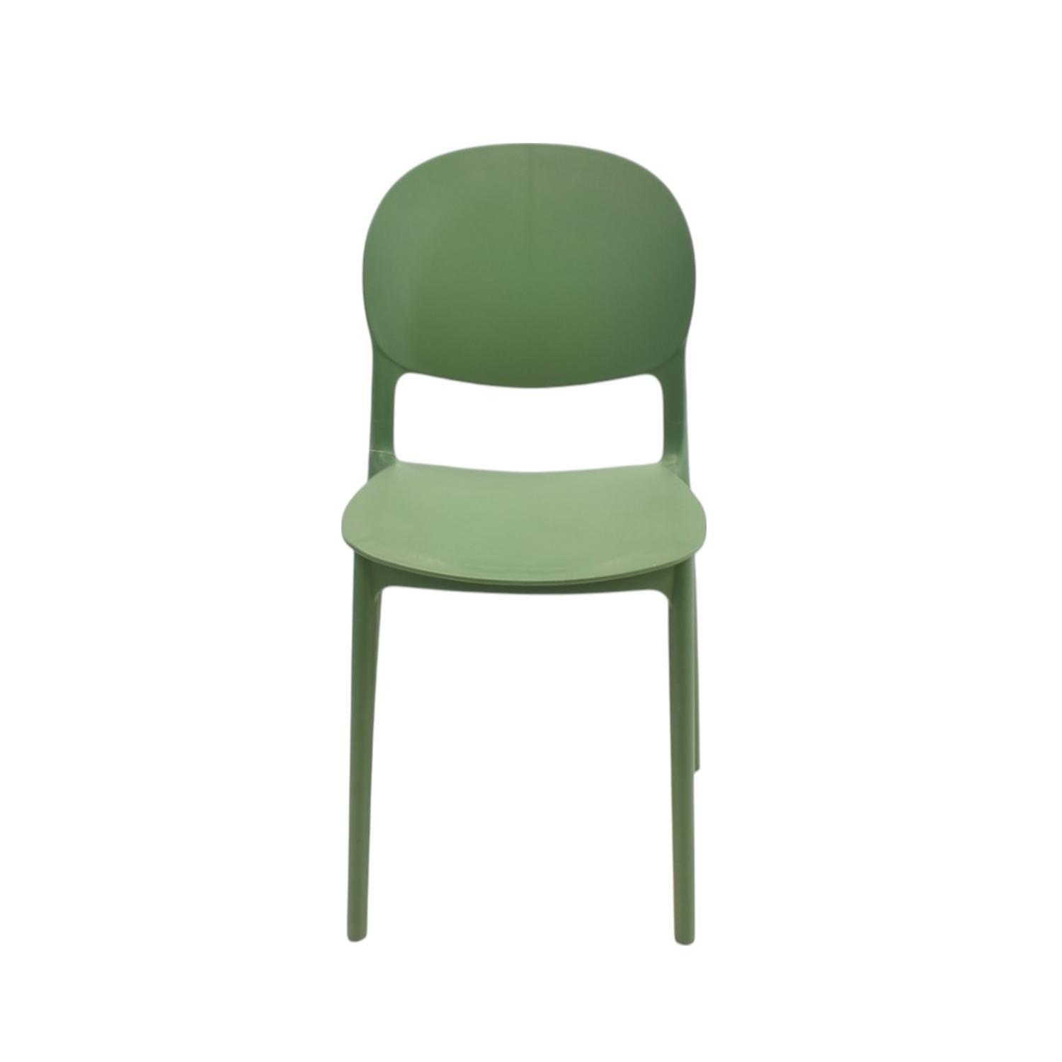 Silla Plástico Apilable Deco Sevilla Verde Escandinavia-2