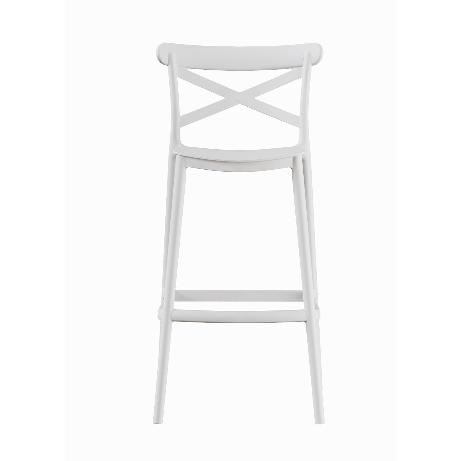 Piso Taburete Silla alta bar cocina Danessa 75cm Blanca-3