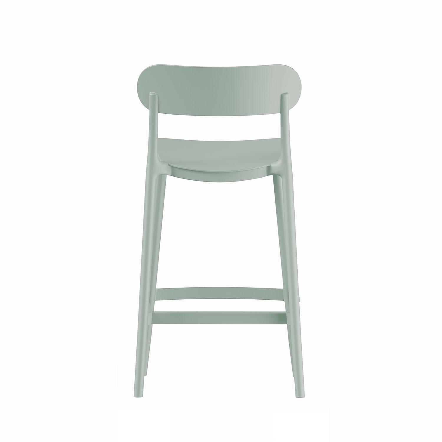 Piso Taburete Silla alta bar cocina Oslo 65cm Gris Verde-4