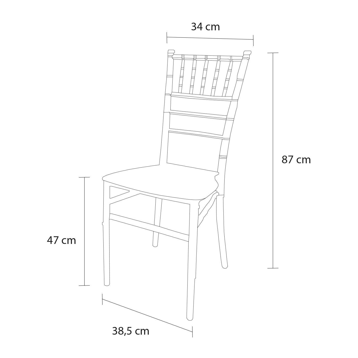 Silla Plástico Apilable Deco Svenna Blanca Escandinavia-6