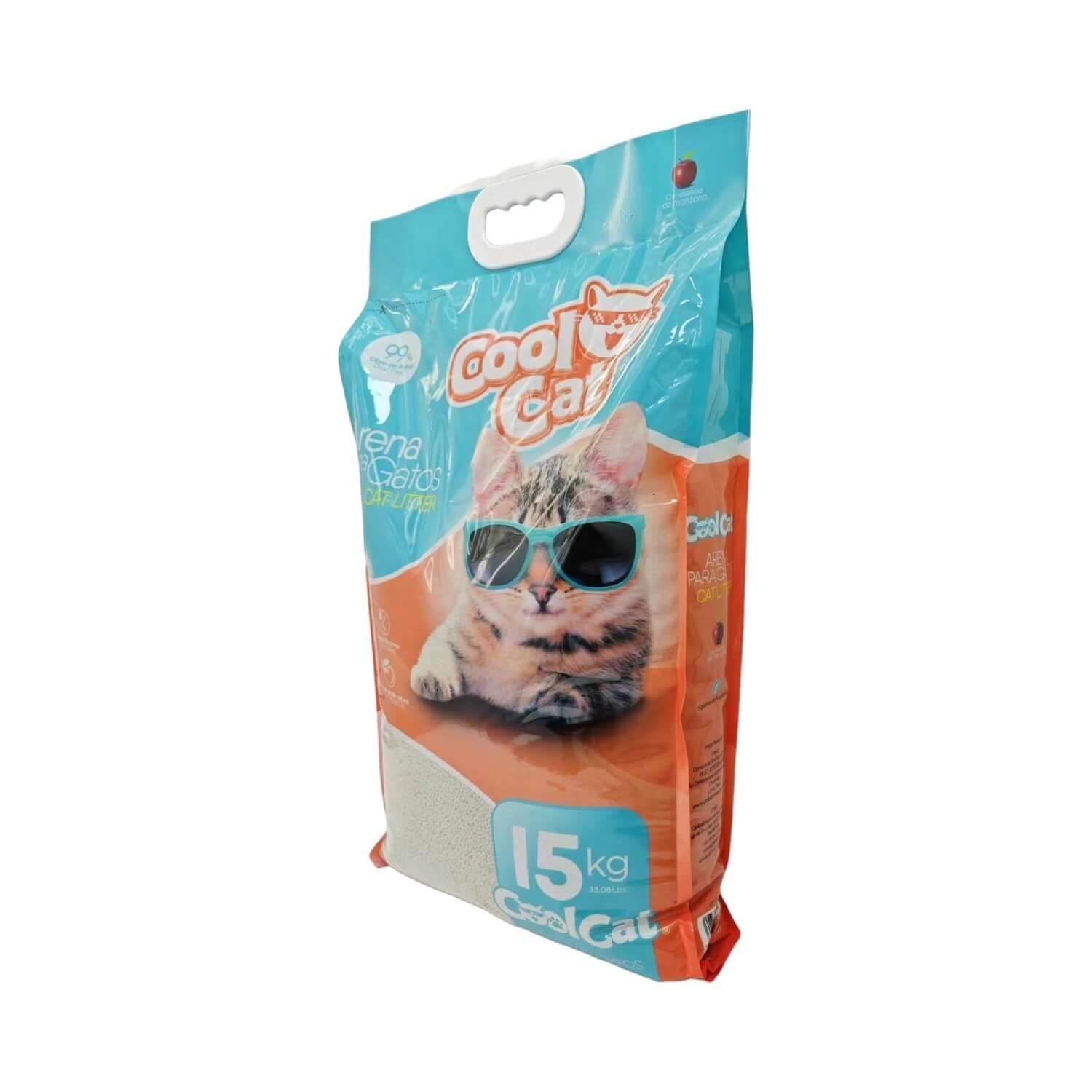 Arena Sanitaria Aglutinante Para Gato 15Kg Cool Cat-2