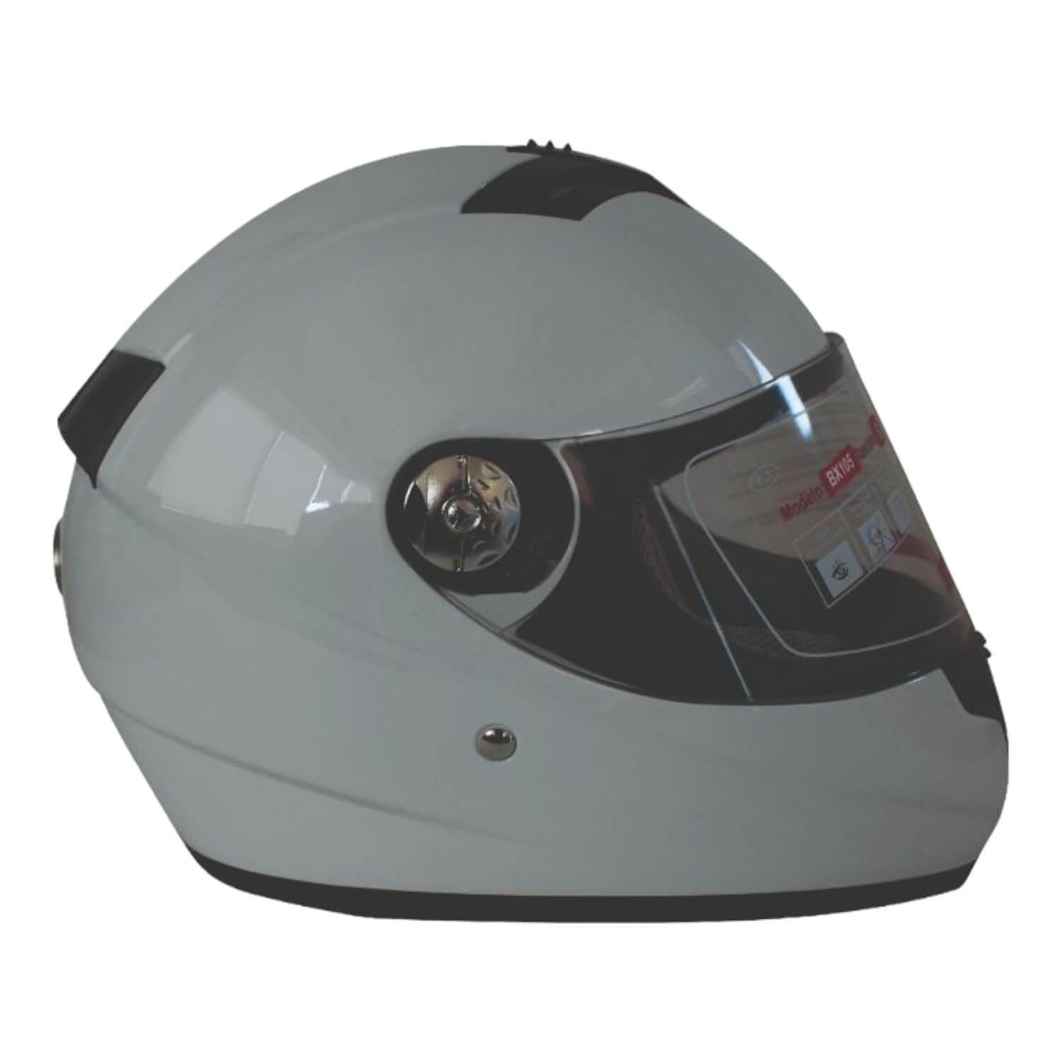 Casco Full Face Bx105 Talla L white Ceritificacion ECE Bex-2