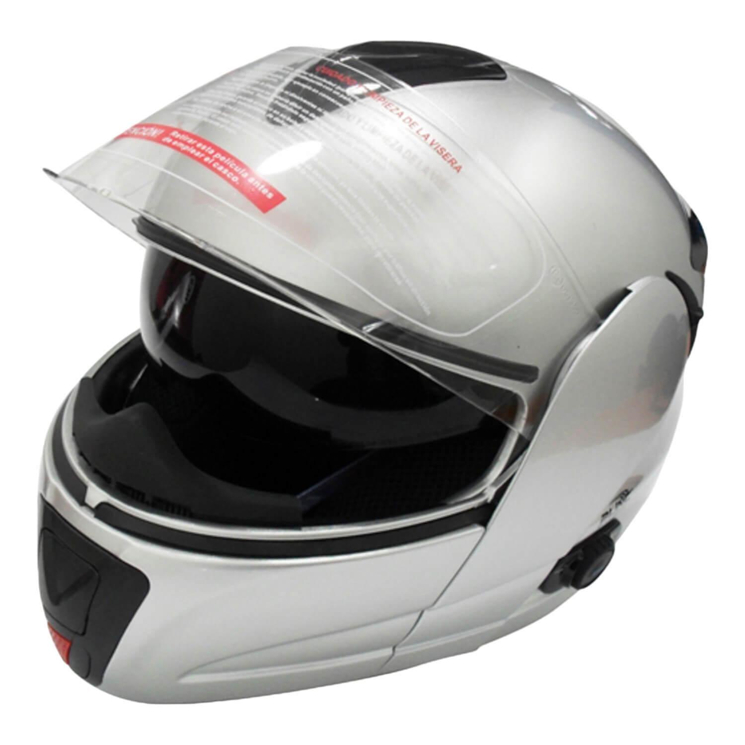 Casco Full Face Bx210 Talla S Silver Bex Certificado DOT-0