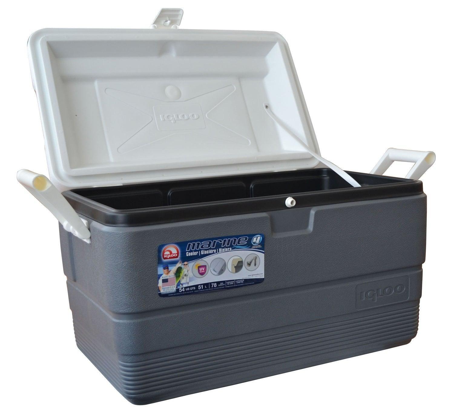 Cooler Marine Ultra 51 Litros Gris 37x28x36 Cms Igloo-2