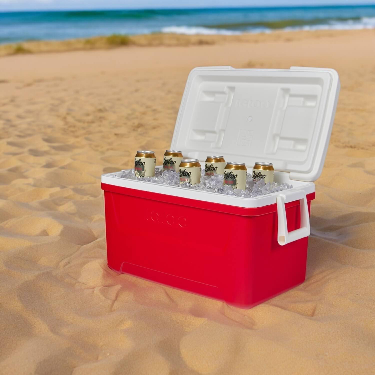 Cooler Nevera Hielera Laguna Rojo 45 Litros Igloo-7
