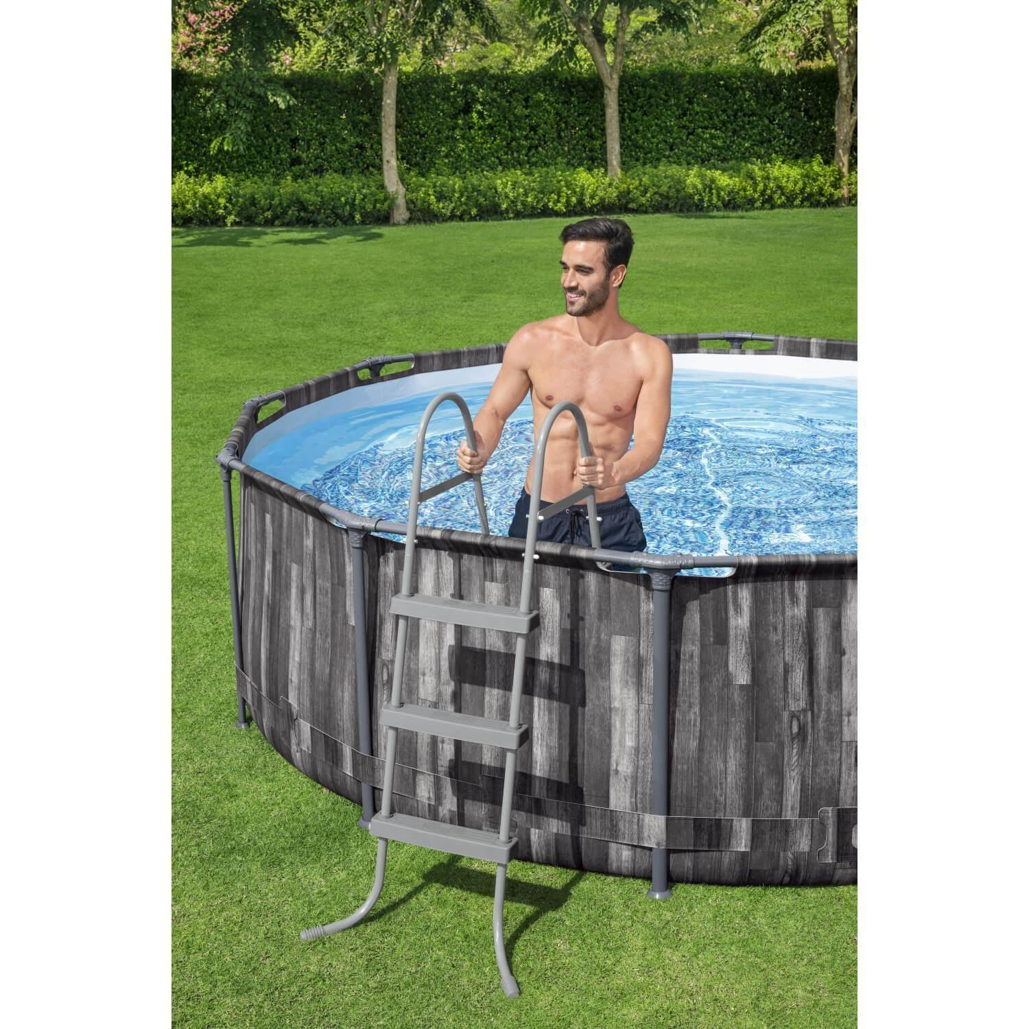 Piscina Bestway Redonda Steel ProMax Filtro+Acces 3.66X1.00M-2