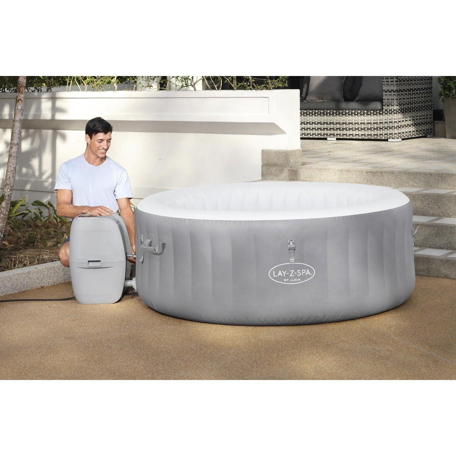 Hot Tub Spa Jacuzzi Inflable St. Lucia 3 Personas Bestway-9