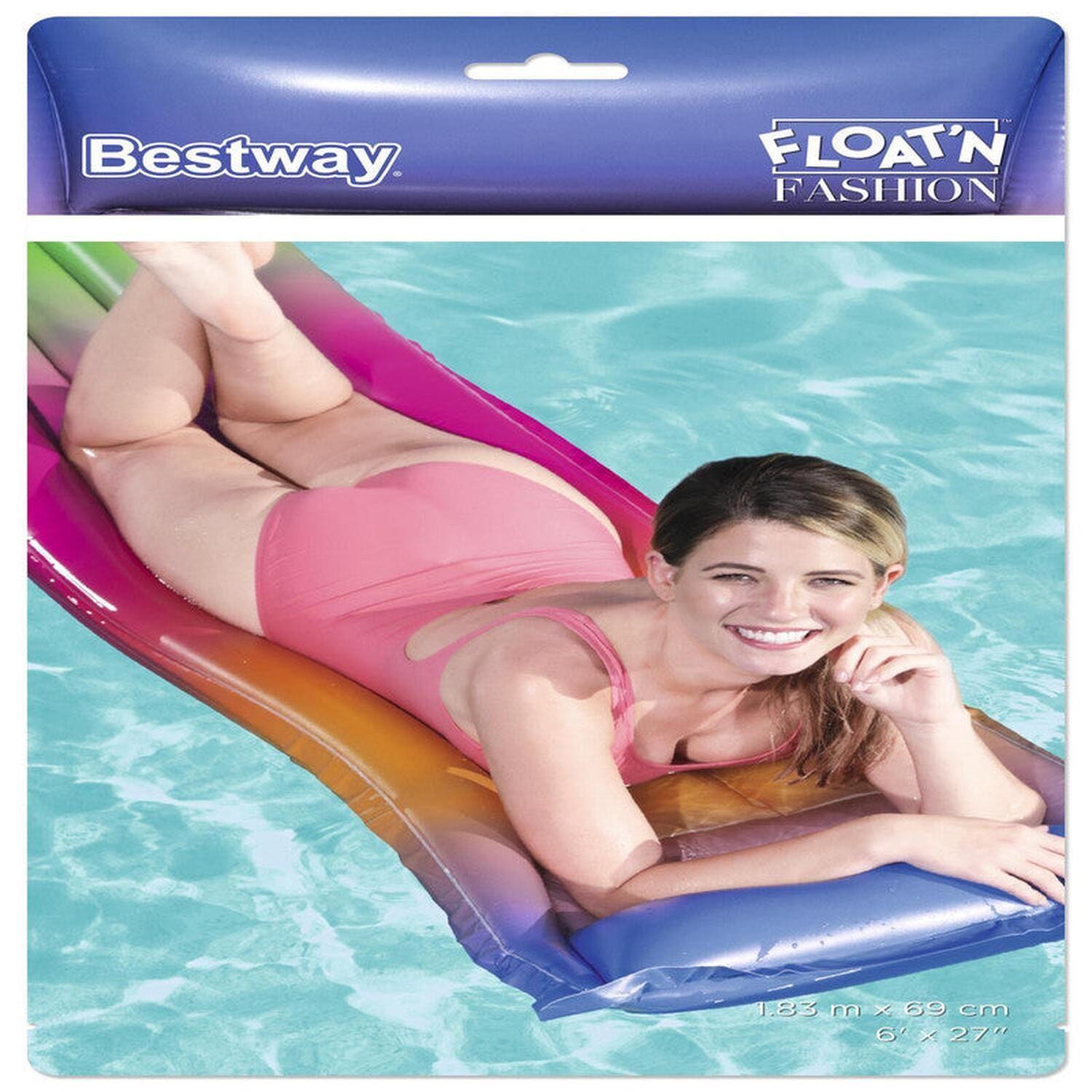Flotador Reposera Inflable para piscina 170x54Cm Bestway-2