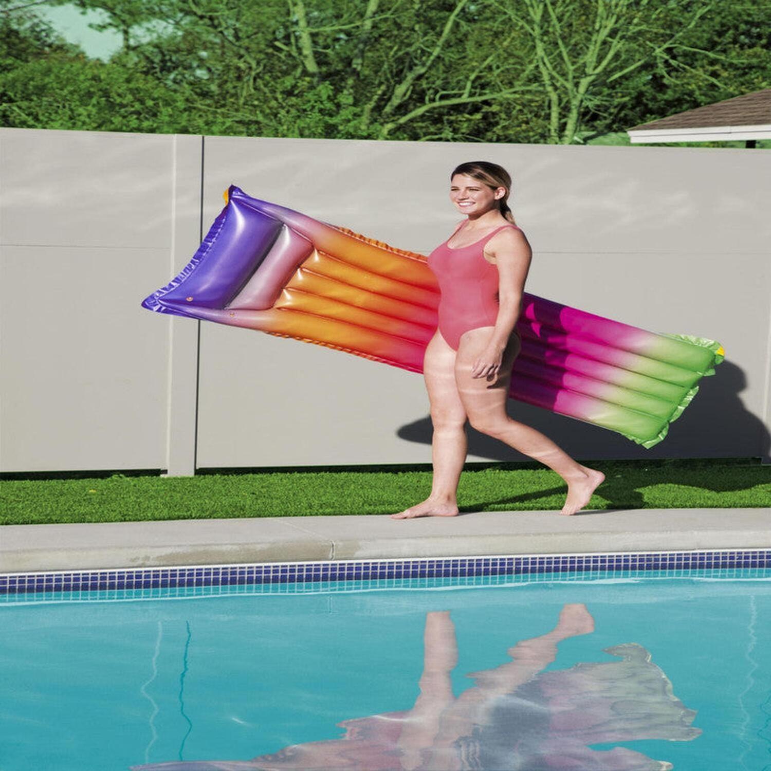 Flotador Reposera Inflable para piscina 170x54Cm Bestway-6