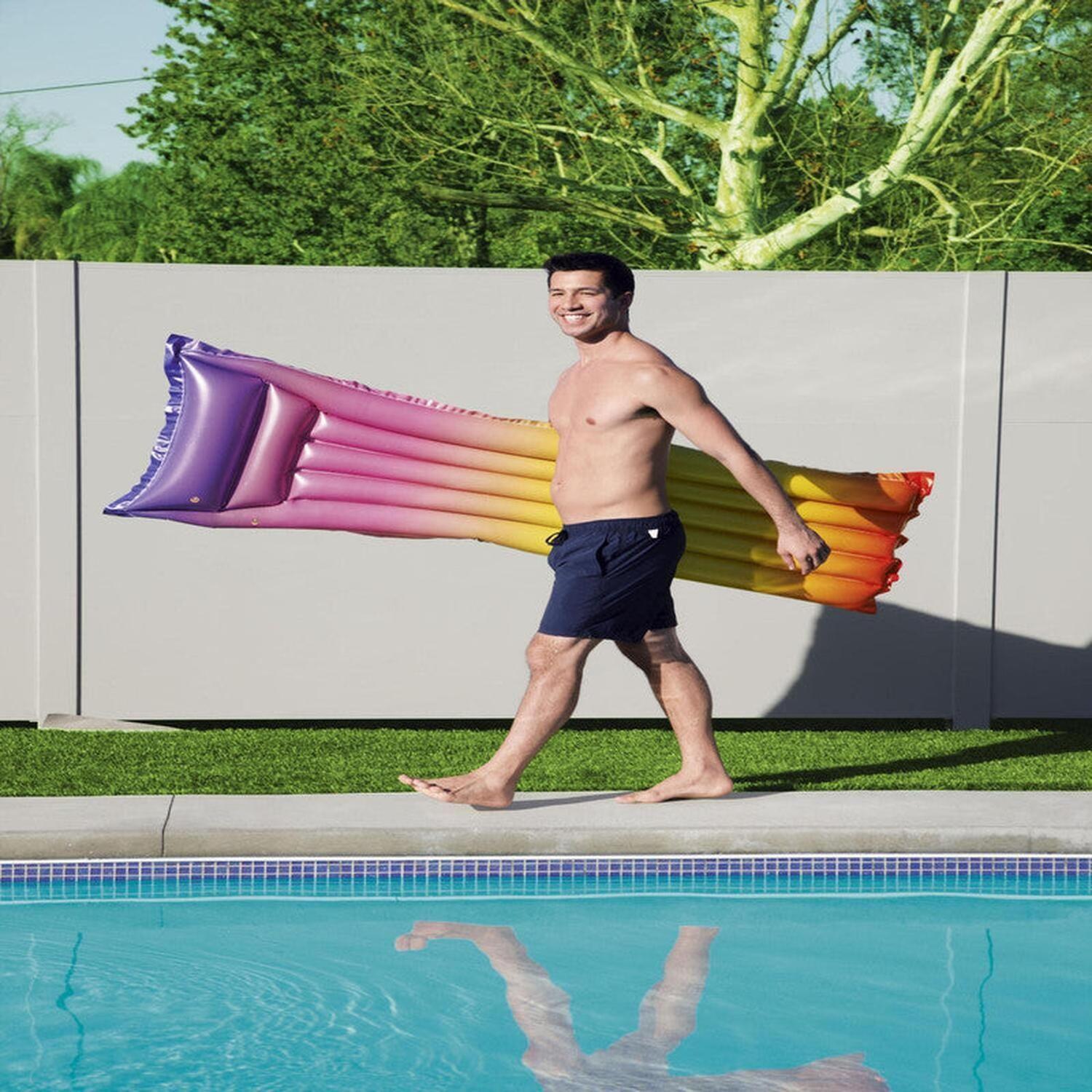 Flotador Reposera Inflable para piscina 170x54Cm Bestway-7
