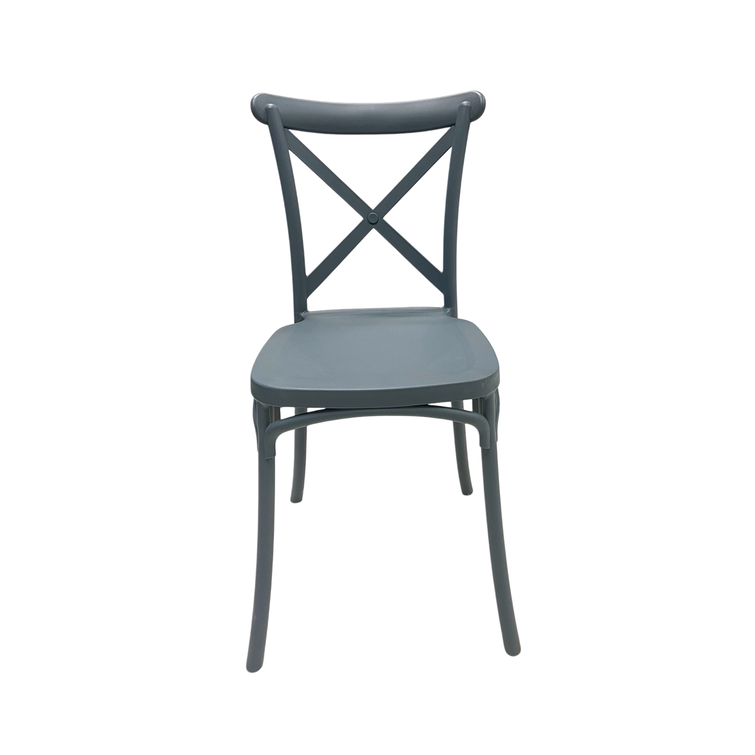 Silla Plástico Apilable Deco Copenhagen Azul Escandinavia-2