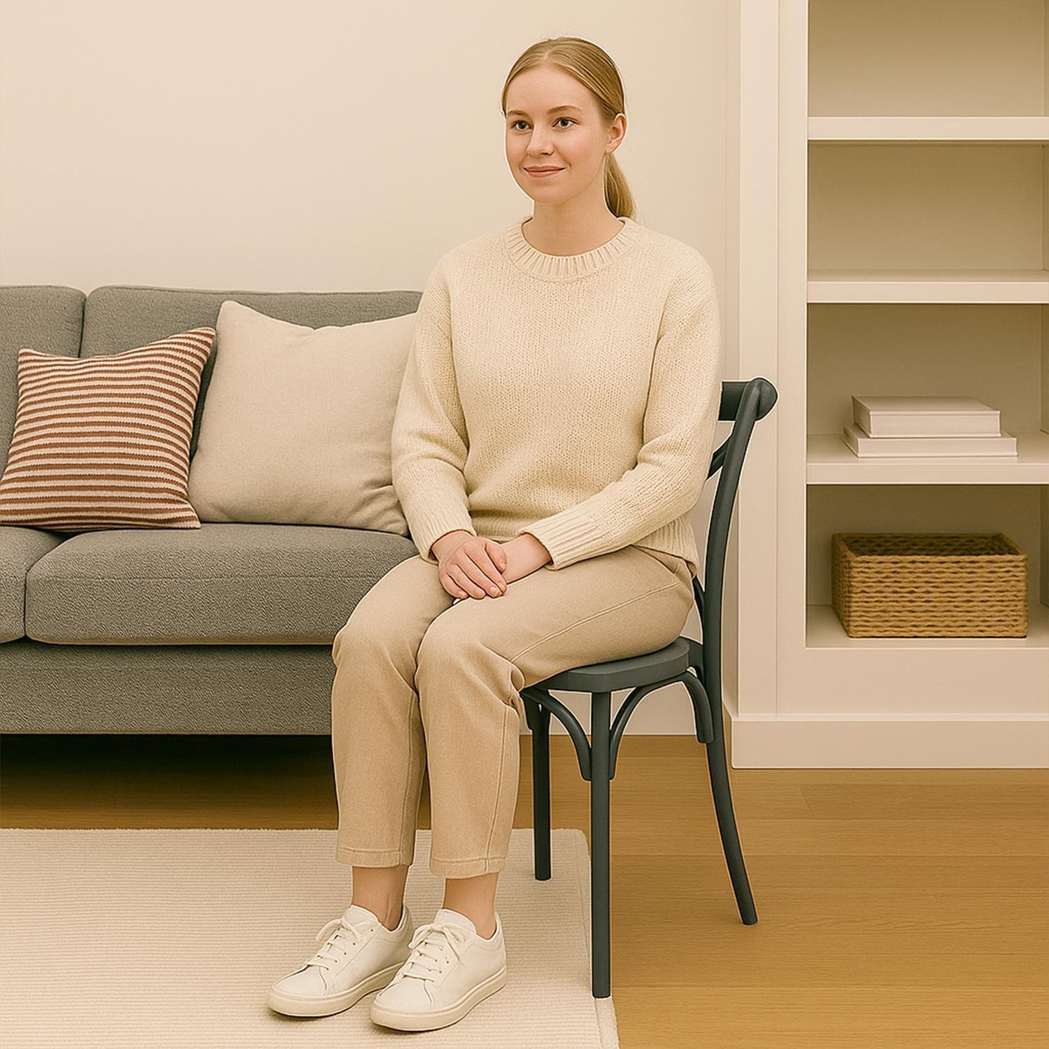 Silla Plástico Apilable Deco Copenhagen Azul Escandinavia-7