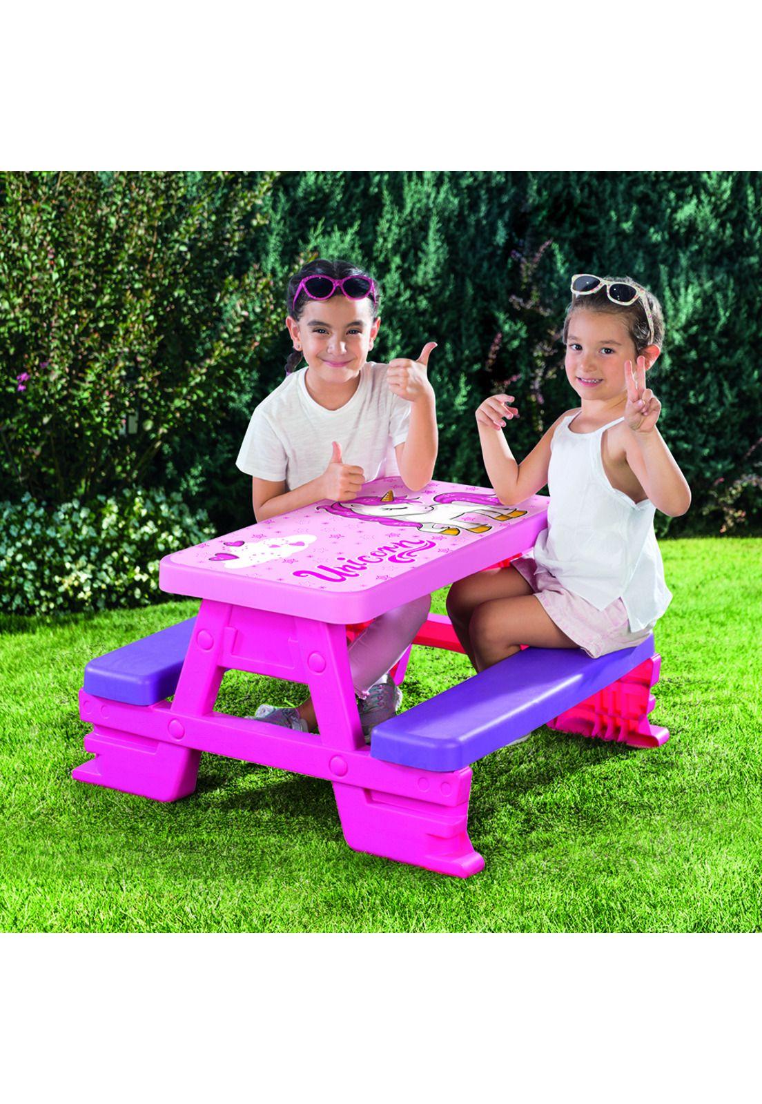 Mesa De Picnic Unicornios Para Niños Dolu-2