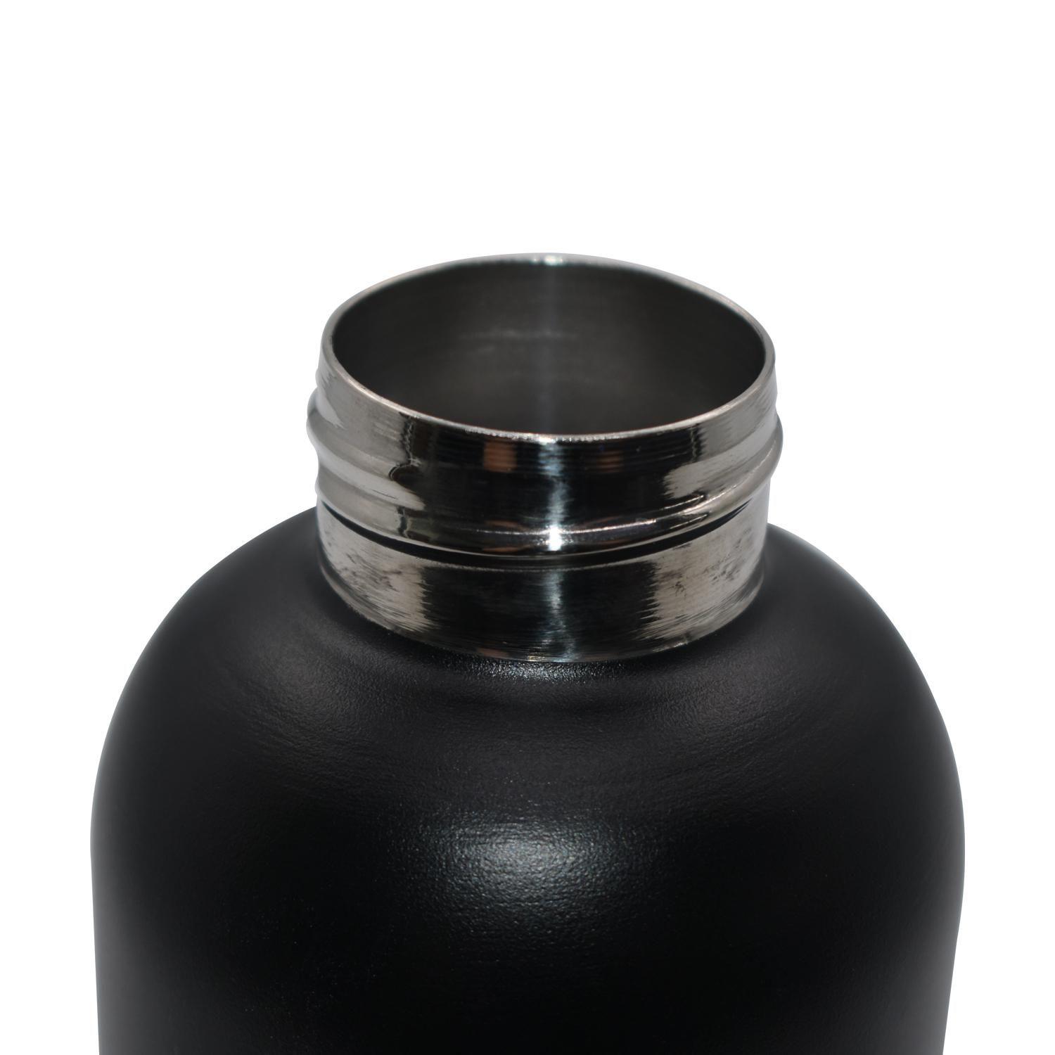 Botella Metálica Térmica Boca Angosta 500ml Negra-2