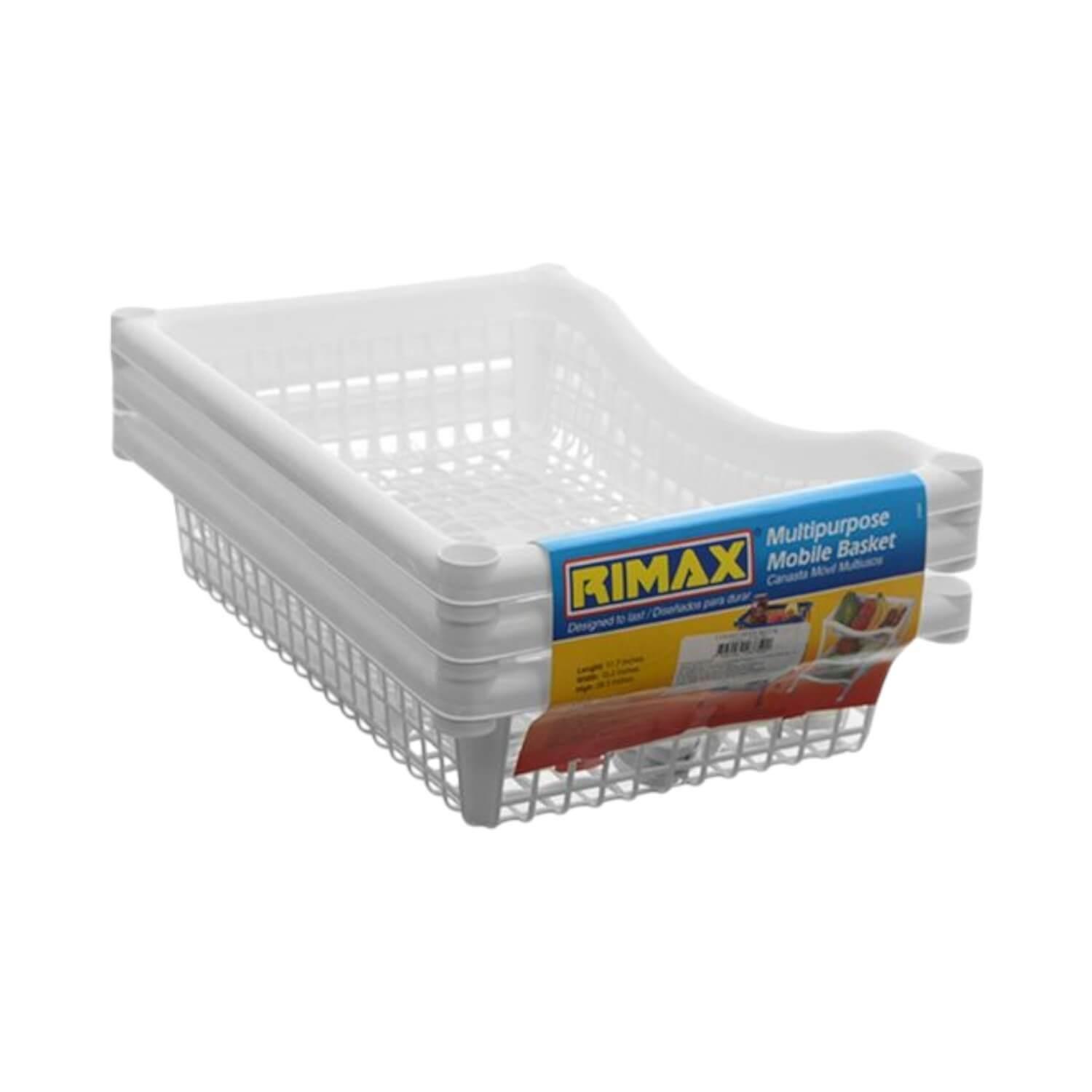 Carro verdulero plastico Blanco 3 canastos 45x31x72 cm Rimax-2