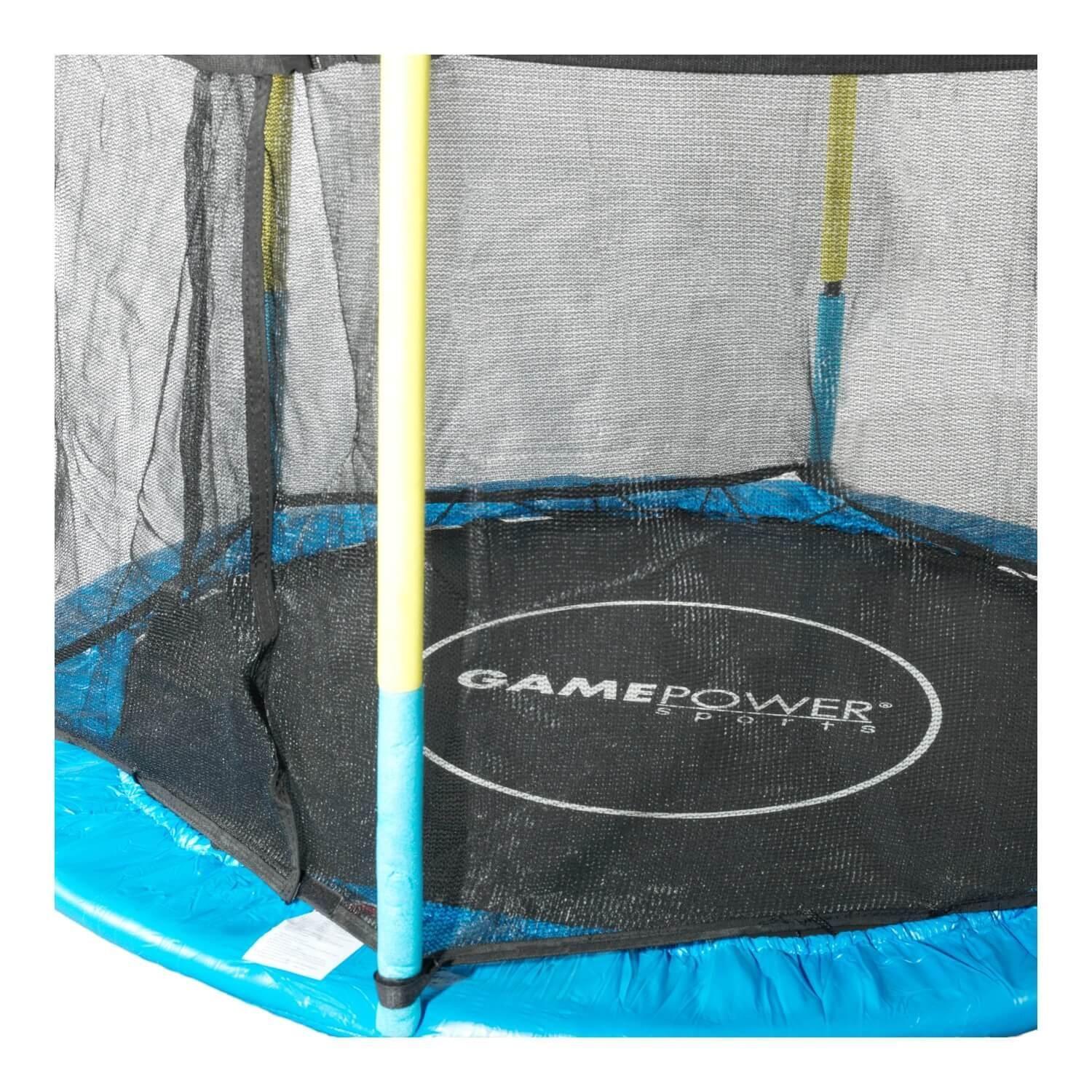 Cama Elastica 1,40m Malla Seguridad Cubre Resorte GamePower-1