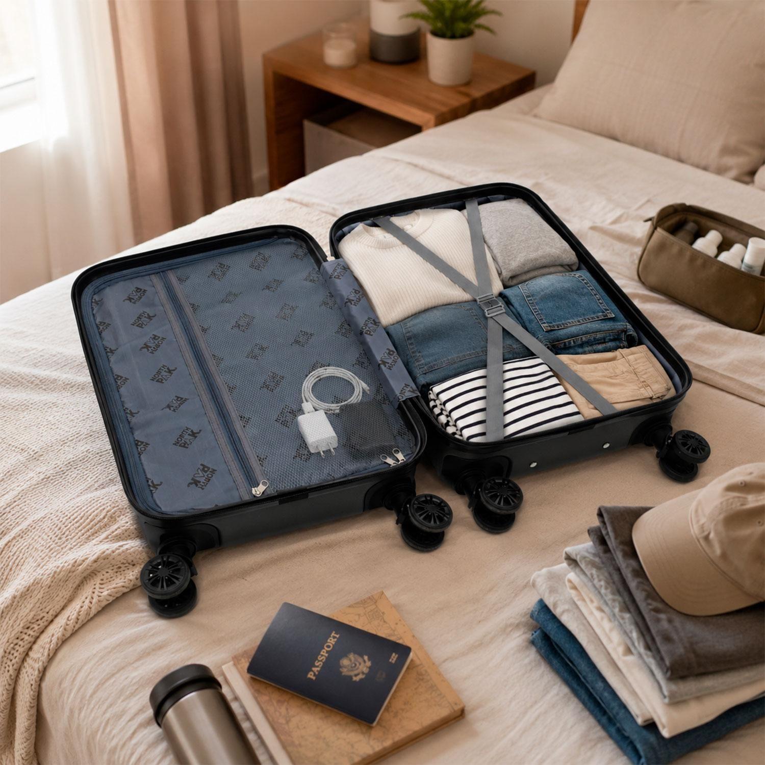 Maleta Northpak Viaje Cabina Equipaje Mano 20" 36L Azul-4