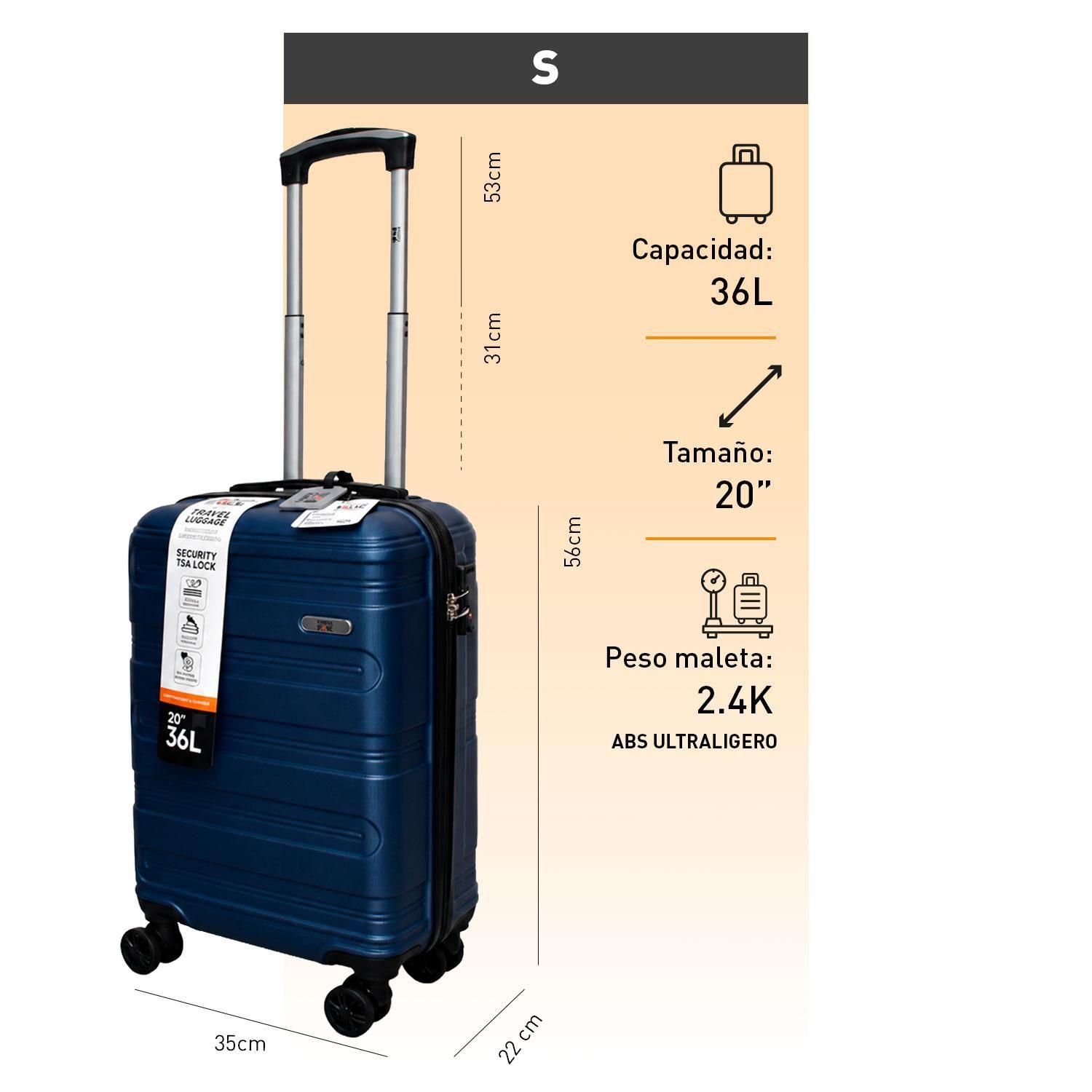 Maleta Northpak Viaje Cabina Equipaje Mano 20" 36L Azul-6