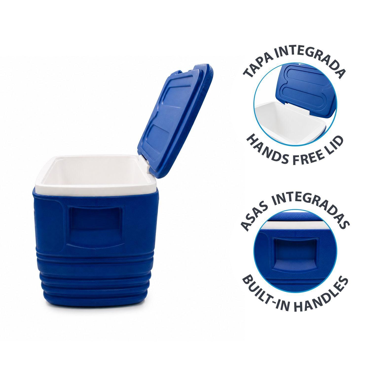 Cooler Nevera Portátil Eskimo 34.5 Litros Azul NorthPak-3