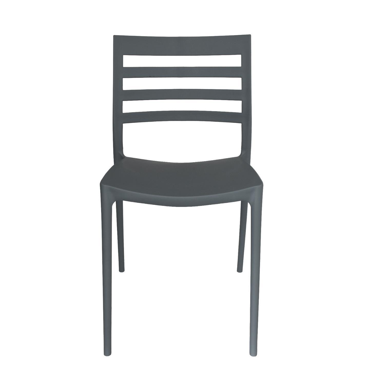 Silla Plástico Apilable Deco Nybro Azulado Escandinavia-2