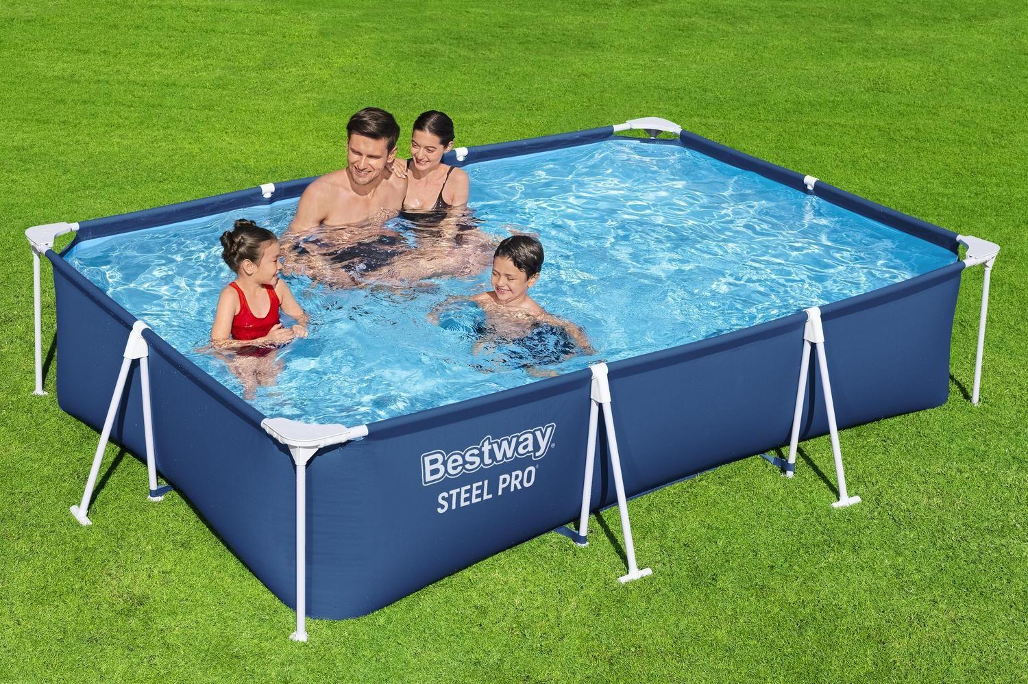Piscina Bestway Rectangular con filtro 3.00m x 2.01m x 66cm-4