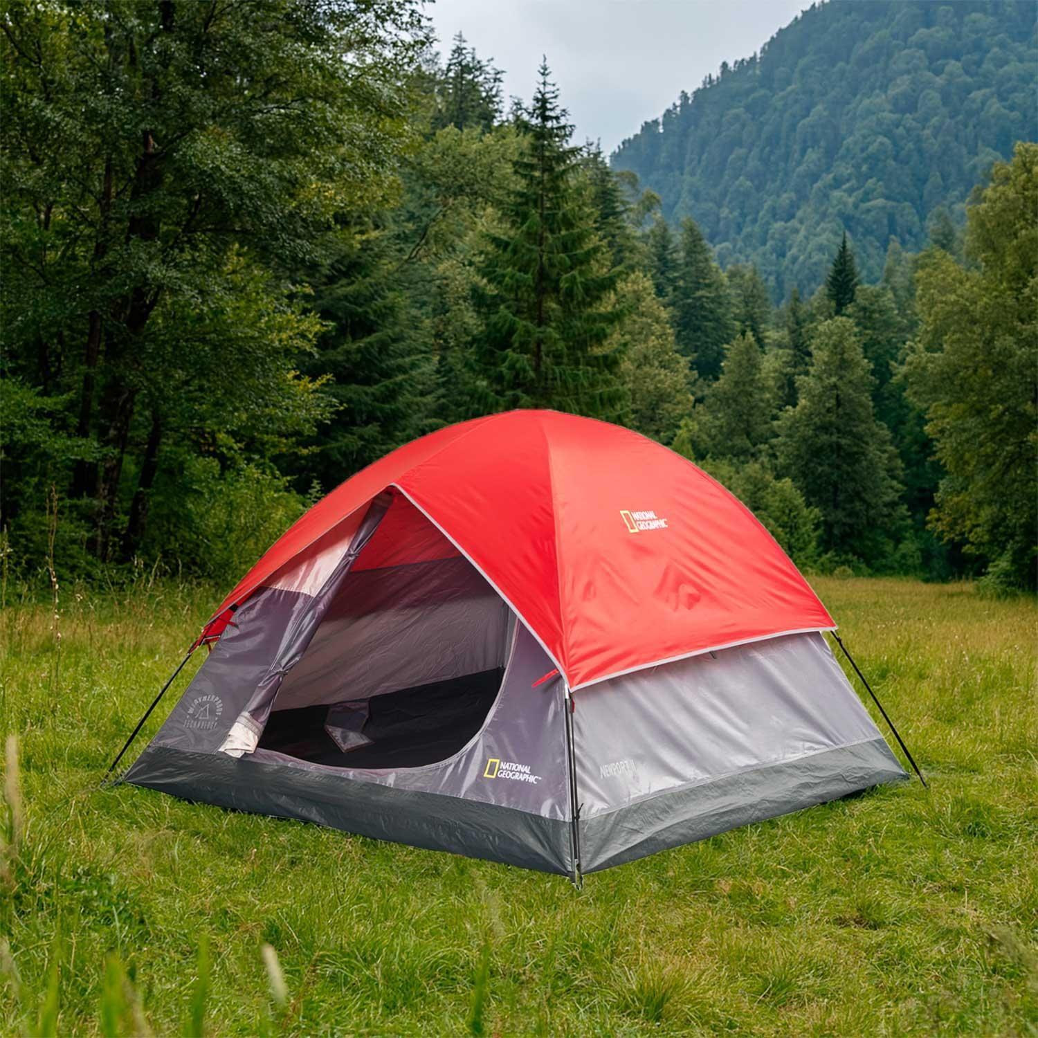 Carpa 3 Personas Newport Roja National Geographic-2