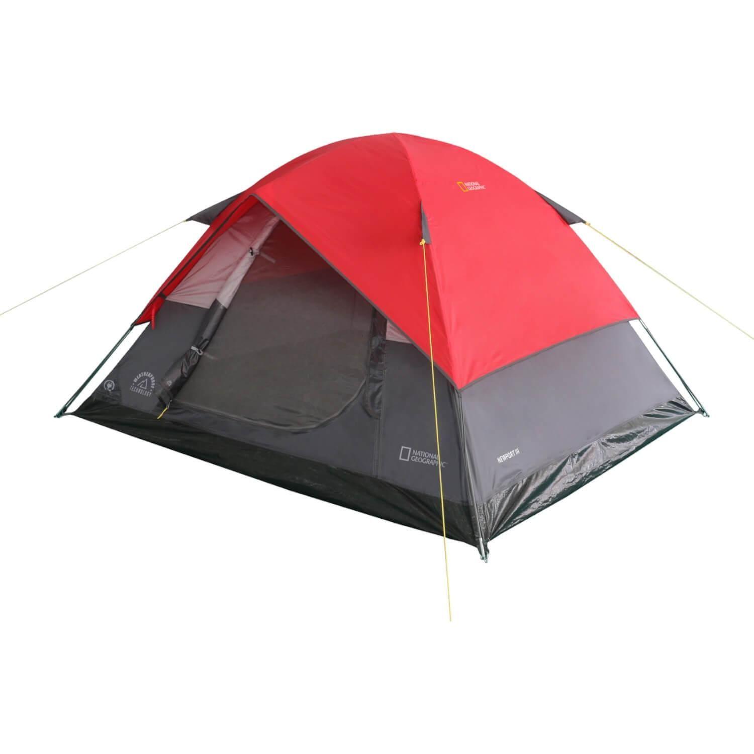 Carpa 3 Personas Newport Roja National Geographic-3