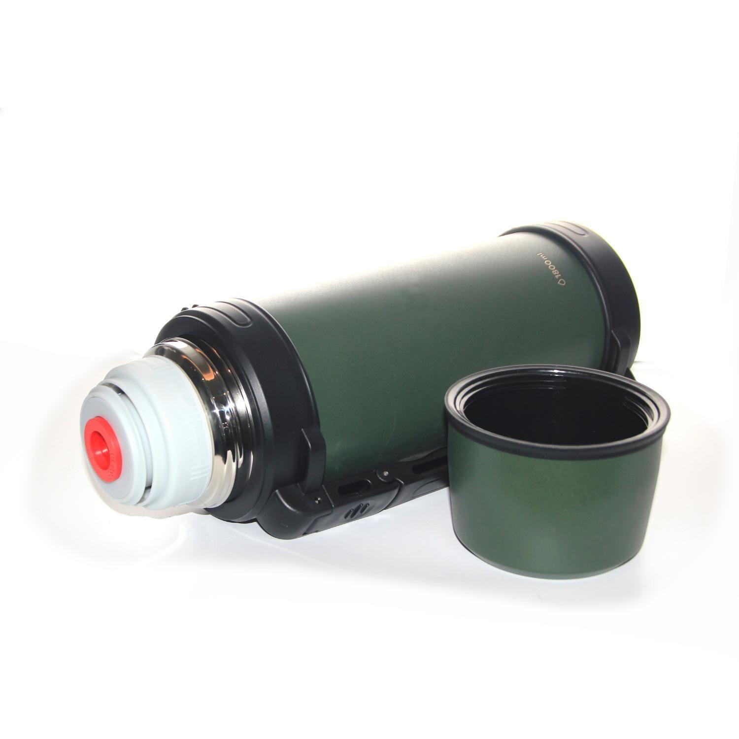 Termo Agua Acero Inox Mango Movible Tapa Stopper 1.8L Verde-2