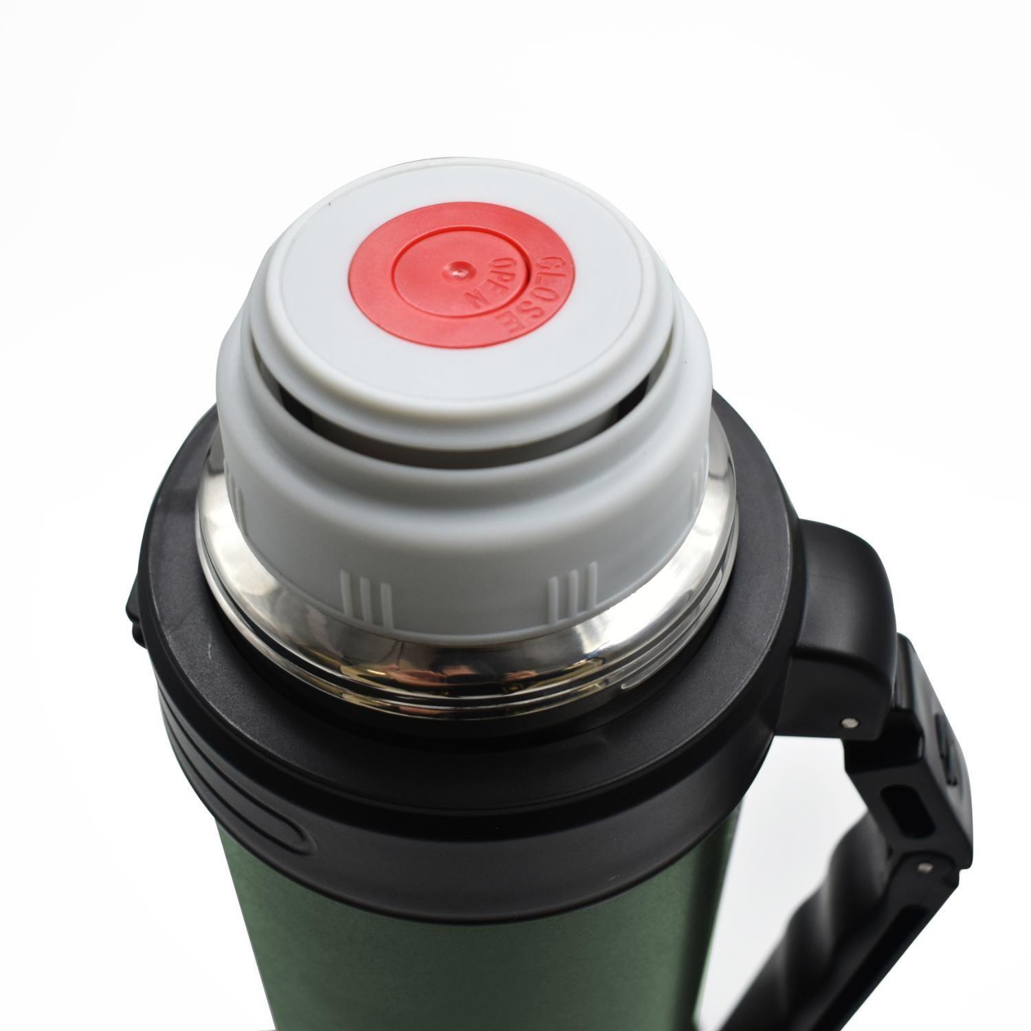 Termo Agua Acero Inox Mango Movible Tapa Stopper 1.8L Verde-3