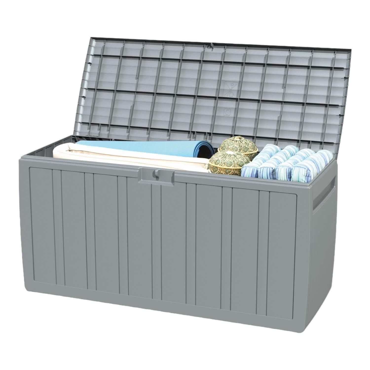 Baúl Bodega Caja Almacenaje 270L Gris Ram-4