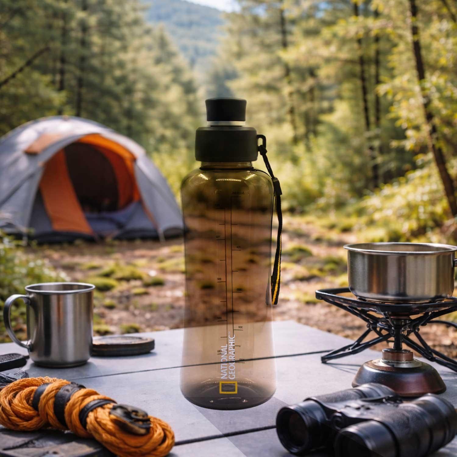 Botella hidratación 1200ML Negro National Geographic-3