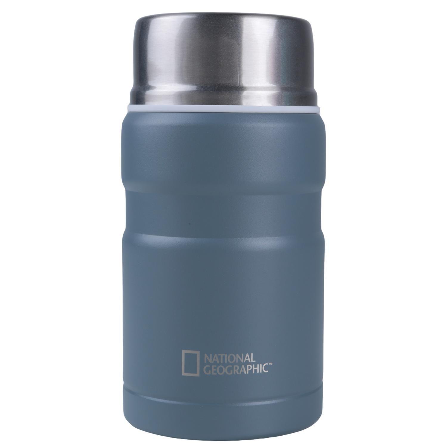 Termo Comida Acero Inoxidable 750ml con cubiertos Gris-2