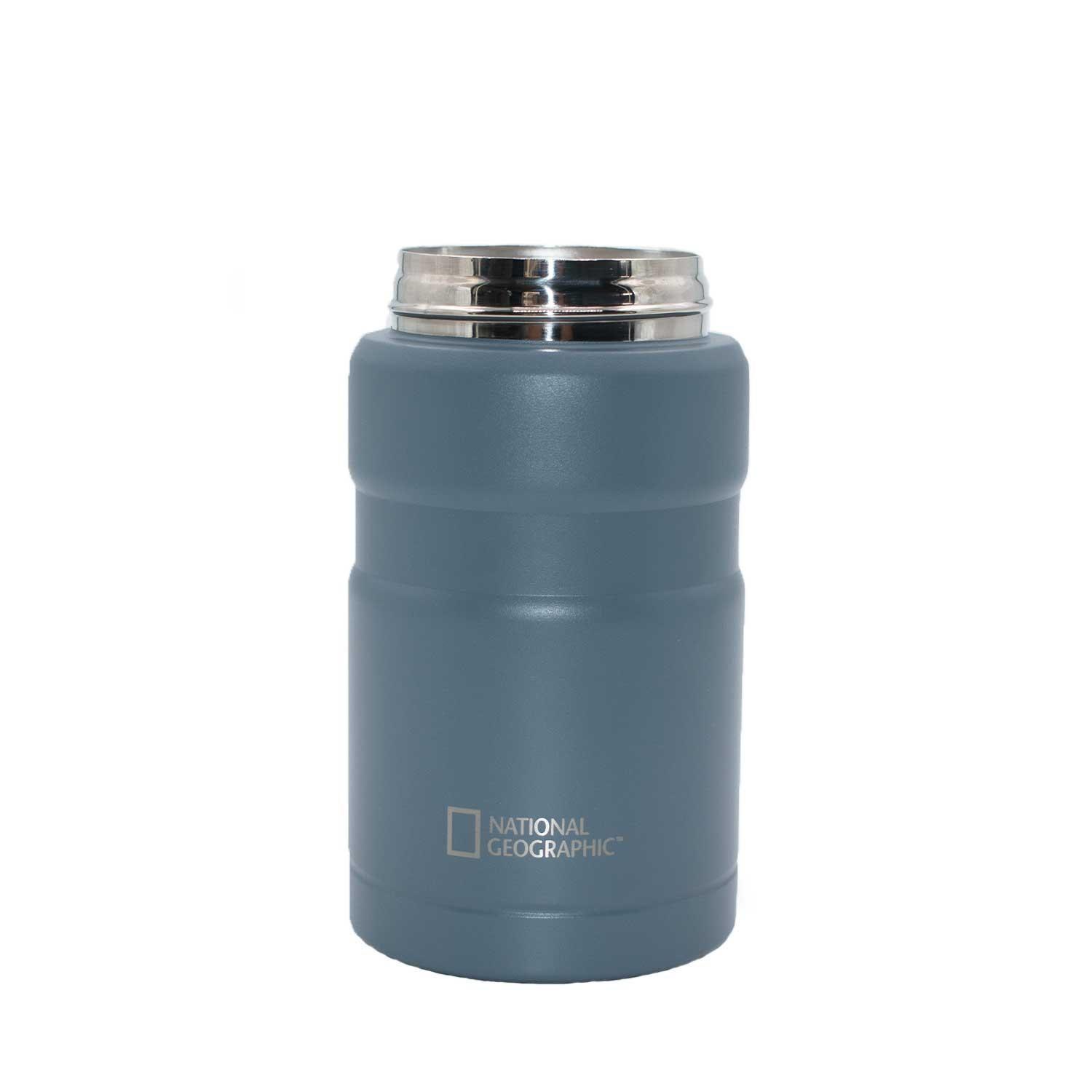 Termo Comida Acero Inoxidable 750ml con cubiertos Gris-4
