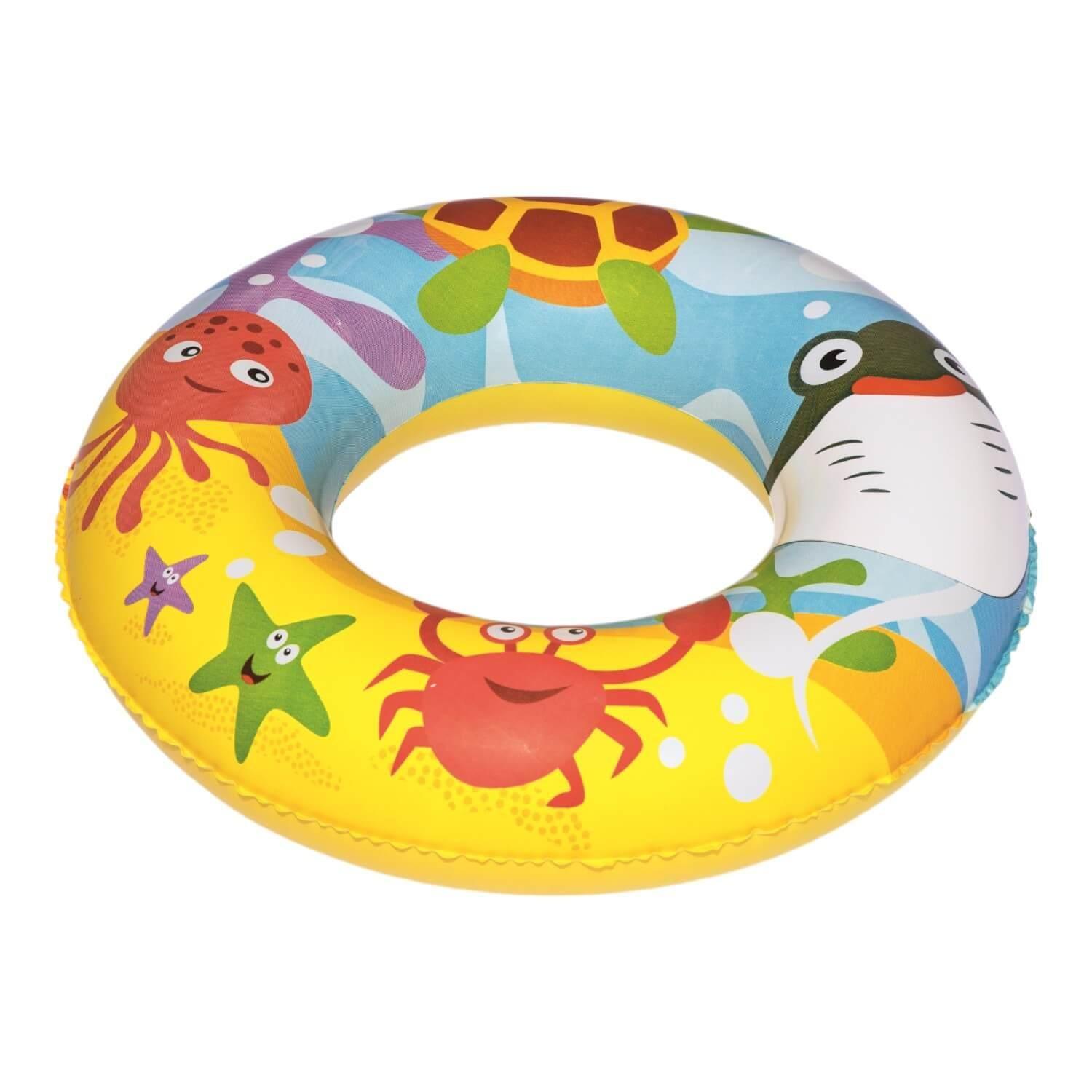 Piscina Inflable Bestway Con Aro Y Pelota Inflable 122X20Cm-9