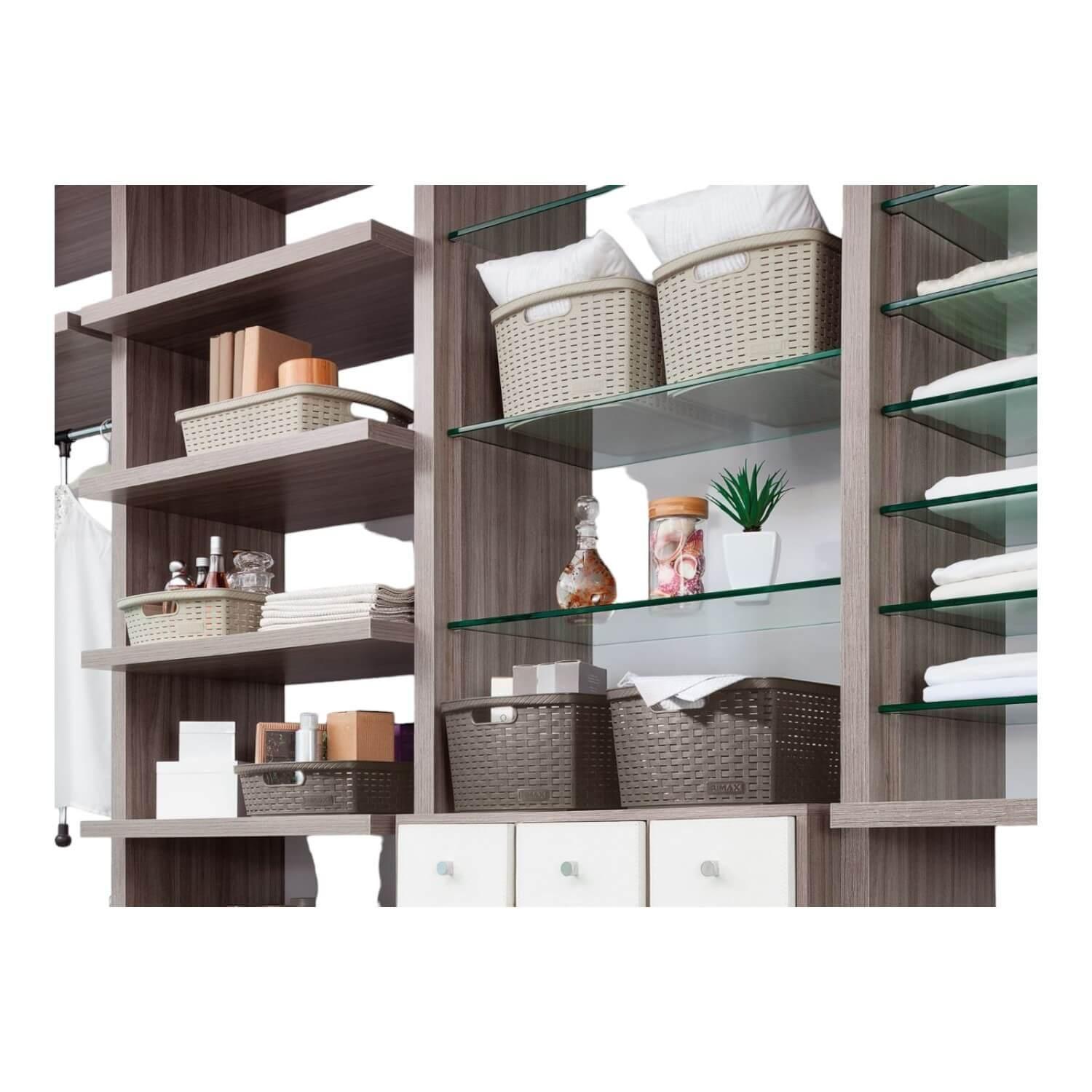 Canasta Plastica Café 25.5x18.6x10.8 cm Deco Rimax-3