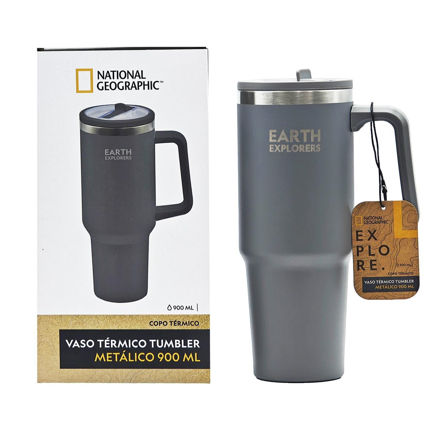 Botella Vaso Termico Mango 900ml Gris National Geographic-4