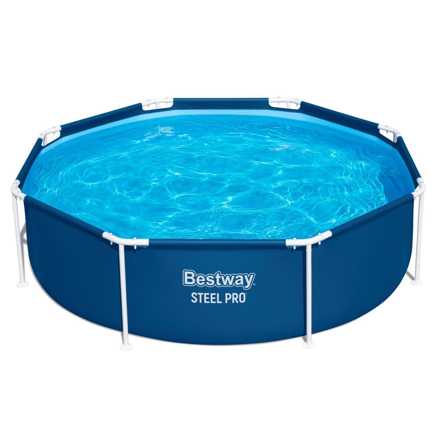 Piscina Estructural Redonda Steel Pro 2.44m x 61cm Bestway-2