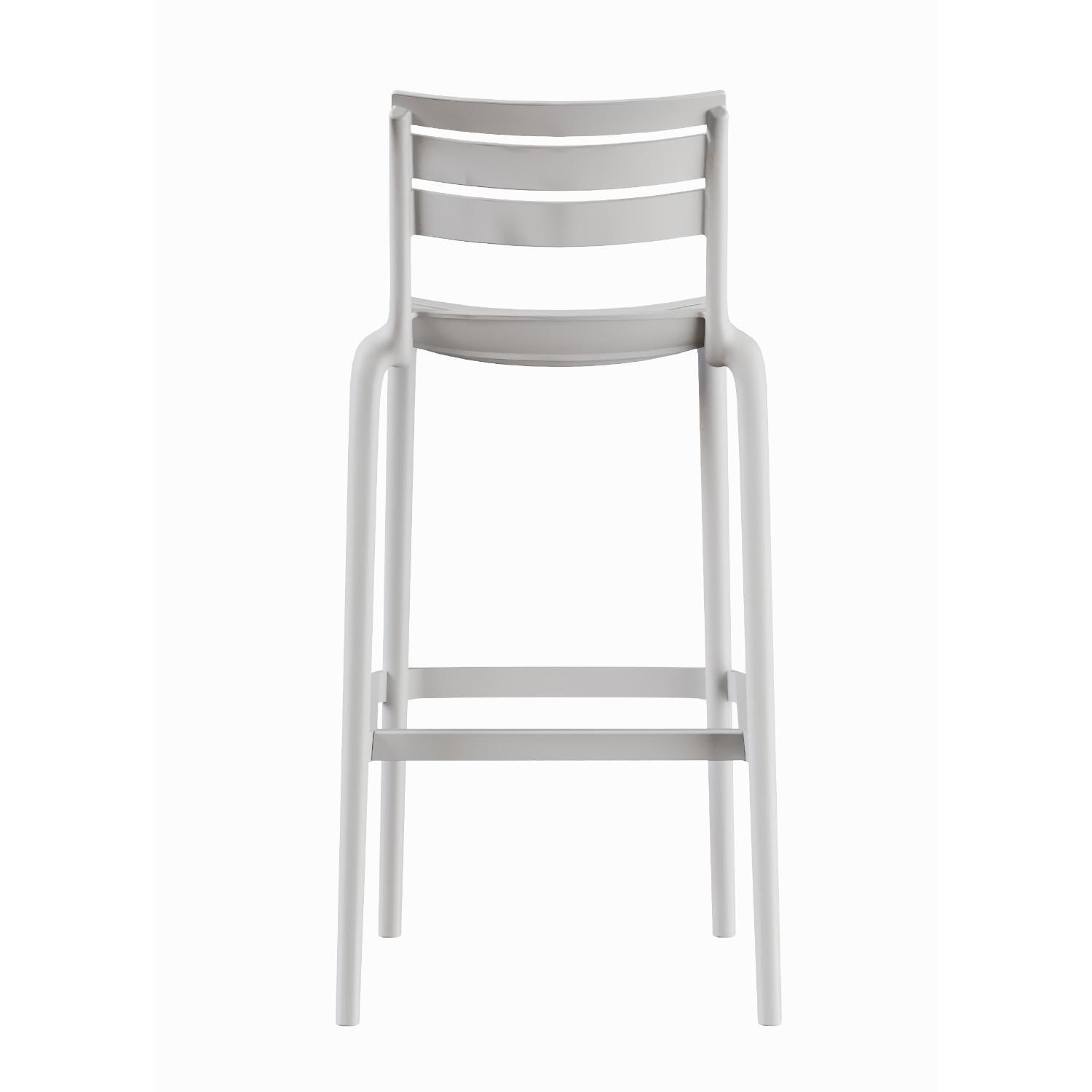 Piso Taburete Silla alta bar cocina Galt 65cm Blanco-6