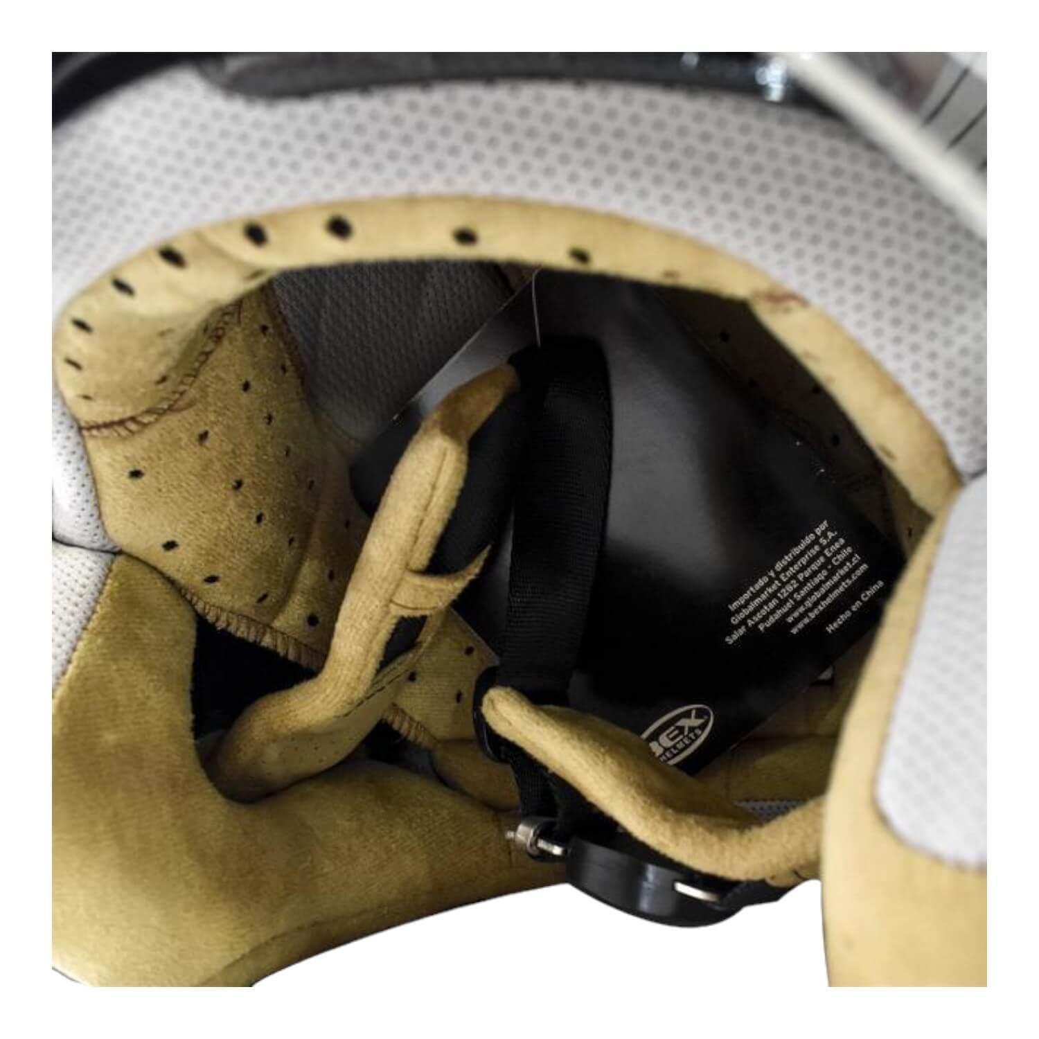 Casco Full Face Bx529 Talla S Silver Certificado ECE-2