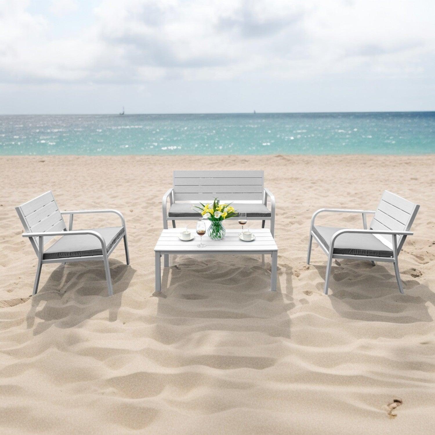 Juego Set Terraza Capri 4 Piezas Con Cojin Northwest-7