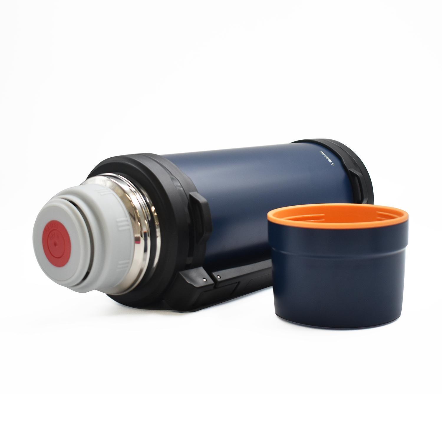 Termo Agua Acero Inox Mango Movible Tapa Stopper 1.8L Azul-2