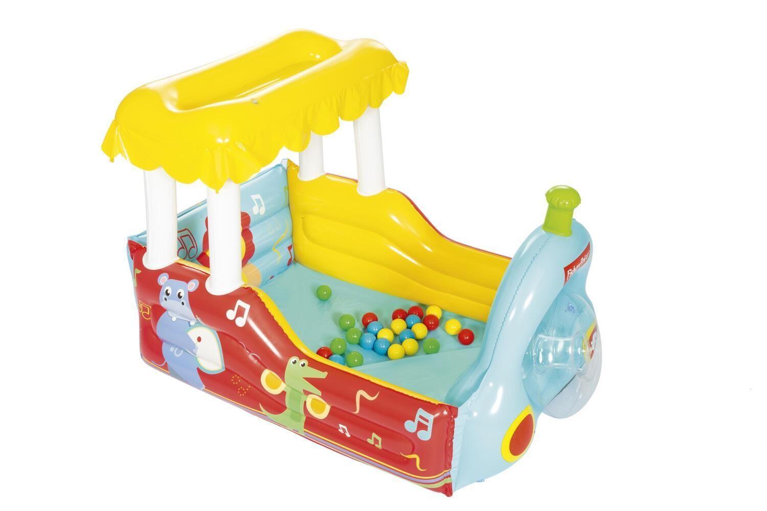 Avion Inflable Piscina Con Pelotas Fisher Price 132X94X89Cms-1